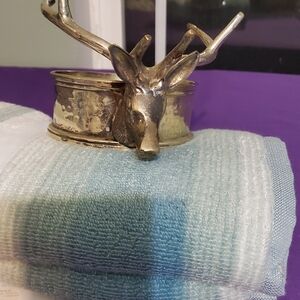 Silver Deer Candle Holder